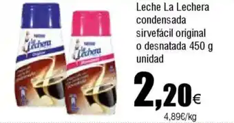 Cash FROIZ Leche La Lechera condensada sirvefácil original o desnatada oferta