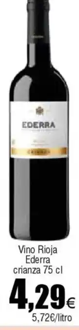 Cash FROIZ Vino Rioja Ederra crianza oferta