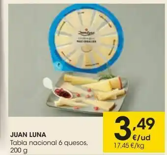 Eroski Juan luna tabla nacional 6 quesos oferta