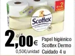 Cash FROIZ Papel higiénico Scottex Dermo oferta