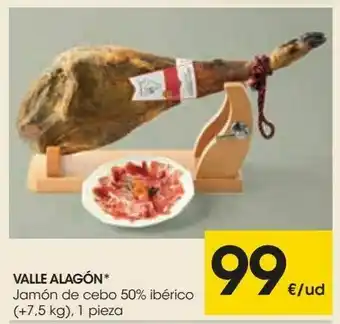 Eroski Valle alagón jamón de cebo 50% ibérico oferta