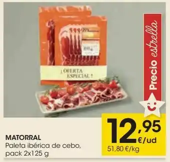 Eroski Matorral paleta ibérica de cebo oferta