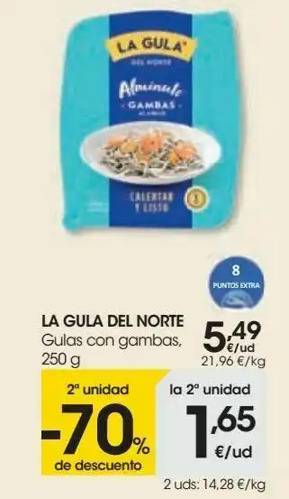 Eroski La gula del norte gulas con gambas oferta