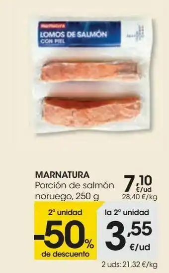 Eroski Marnatura porción de salmón noruego oferta
