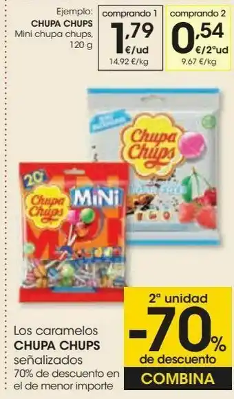 Eroski Chupa chups mini chupa chups oferta