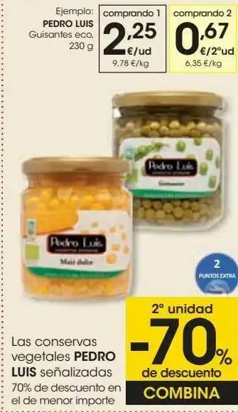 Eroski Pedro luis guisantes eco oferta