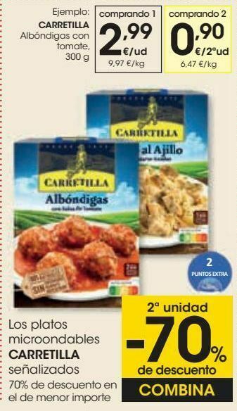 Eroski Carretilla albóndigas con tomate oferta