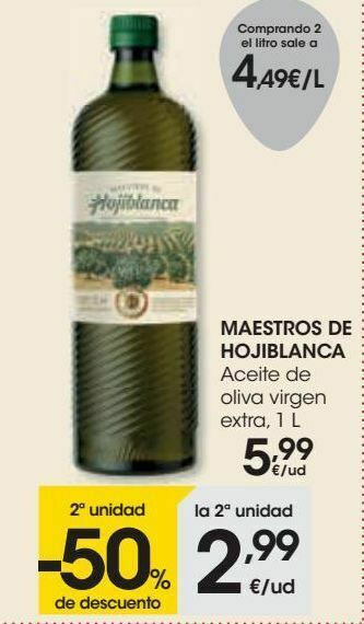 Eroski Maestros de hojiblanca aceite de oliva virgen extra oferta