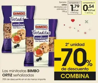 Eroski Ortiz minitostas con arándanos oferta