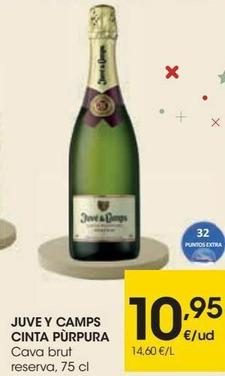 Eroski Juve y camps cinta púrpura cava brut reserva oferta