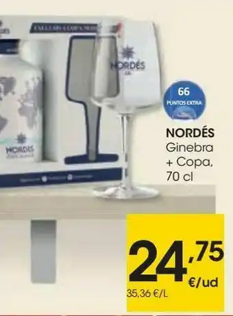 Eroski Nordés ginebra + copa oferta