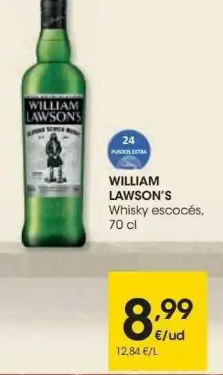 Eroski William lawson whisky escocés oferta