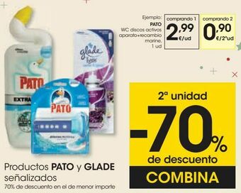 Eroski Pato wc discos activos aparato + recambio marine oferta