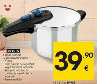 Eroski Monix olla a presión superrápida veloce oferta