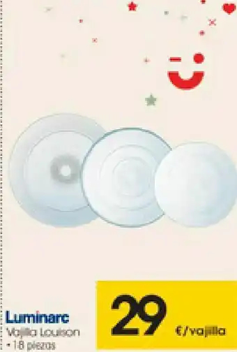Eroski Luminar vajilla oferta