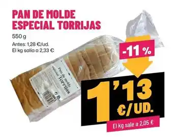 AhorraMas Pan de molde especial torrijas oferta
