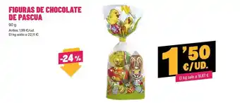 AhorraMas Figuras de chocolate de pascua oferta