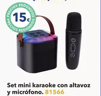 Tiendas MGI Set mini karaoke con altavoz y microfono oferta