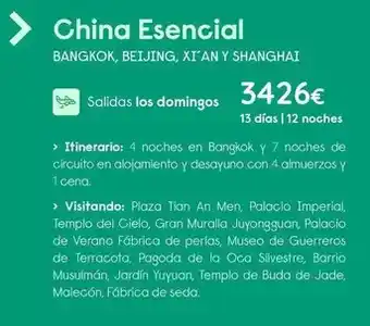 Travelplan China esencial oferta