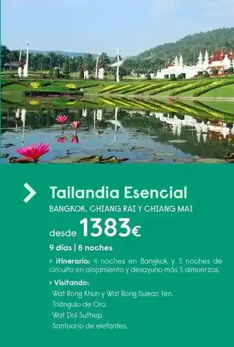 Travelplan De oro - tailandia esencial oferta