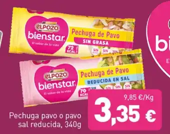Hiperber Pechuga pavo o pavo sal reducida oferta