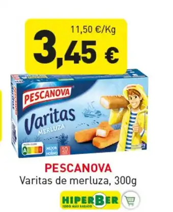 Hiperber PESCANOVA Varitas de merluza oferta