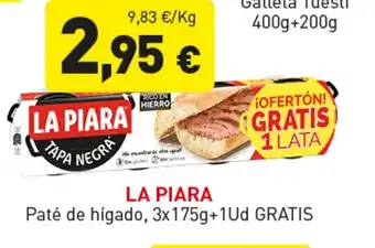 Hiperber LA PIARA Paté de hígado oferta