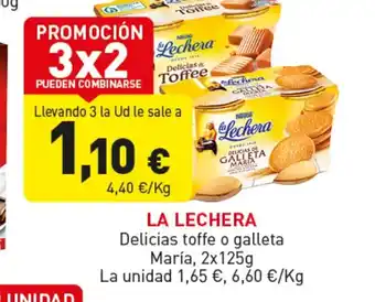 Hiperber LA LECHERA Delicias toffe o galleta oferta