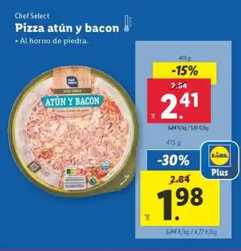 Lidl Pizza atún y bacon oferta