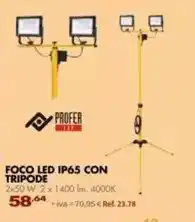 Coferdroza Foco led ip65 con tripode oferta