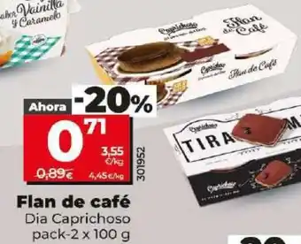 Dia Flan de café oferta