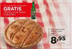 Alimerka Empanada familiar de atún, 1,1 kilos oferta