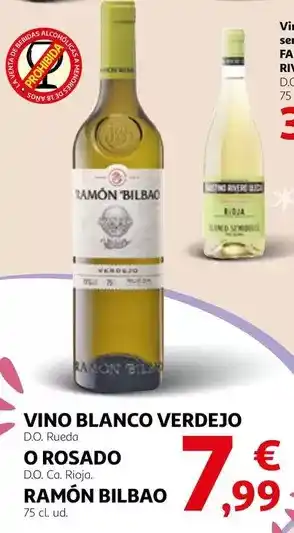 Alcampo Ramón bilbao - vino blanco verdejo oferta