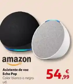 Alcampo Blanco - asistente de voz echo pop oferta
