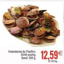 Supermercados Aquí Volandeiras do pacifico 35/45 pzs/kg band oferta