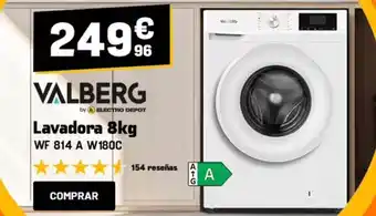Electro Depot Lavadora 8kg wf 814 a w180c oferta