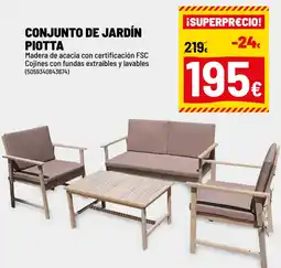 Brico Depôt Conjunto de jardín piotta oferta