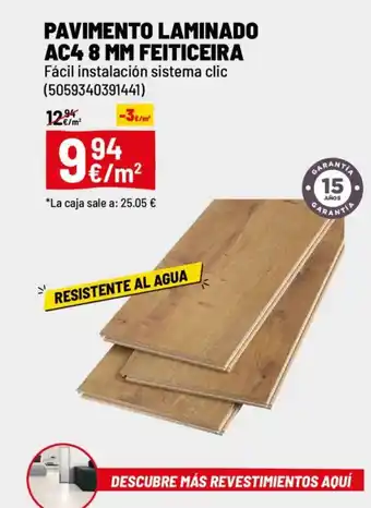 Brico Depôt Pavimento laminado ac4 8 mm feiticeira oferta