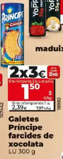 Maxi Dia Galetes Príncipe farcides de xocolata oferta