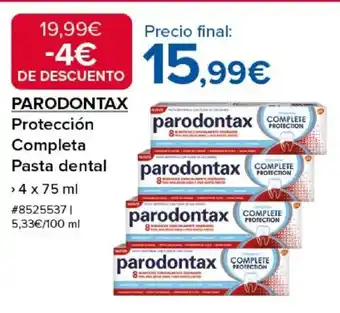Costco PARODONTAX Protección Completa Pasta dental oferta