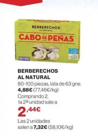 Supercor Berberechos al natural oferta
