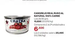 Supercor Cangrejo real ruso al natural 100% carne oferta