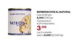 Berberechos al natural