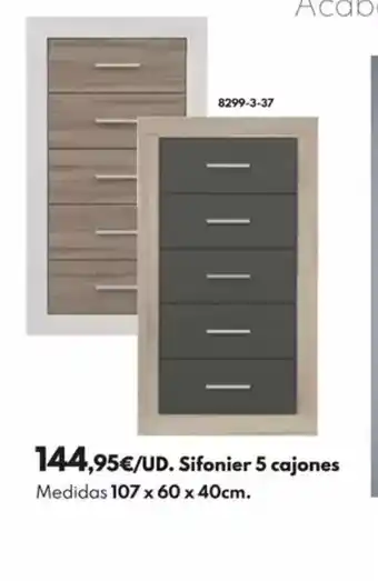 BricoCentro Sifonier 5 cajones oferta