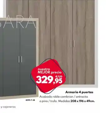 BricoCentro Armario 4 puertas oferta