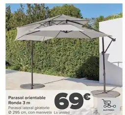 Carrefour Parasol orientable oferta