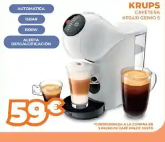 Pascual Martí KRUPS Cafetera kp2431 genio s oferta