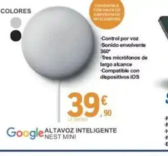 E.Leclerc GOOGLE Altavoz inteligente oferta