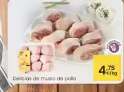 Eroski Delicias de muslo de pollo oferta