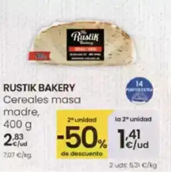 Eroski RUSTIK BAKERY Cereales masa madre oferta